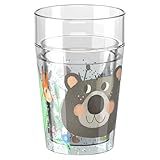 HABA Glitzerbecher Bär – Kinderbecher mit funkelndem Glitzer-Effekt, perfekt für Wasser, Saft & Tee, Praktisch für kleine Hände – 2012447003