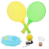 MOBUTOFU 1 Satz Schläger-Set Badmintonschläger Für Jungen Eltern-Kind-badmintonschläger Kinder Tennisschläger Spielzeug Strand-badmintonschläger Tennisschläger Damen Tennisspielzeug Plastik