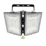 STASUN 200W LED-Flutlicht, IP66 Wasserdicht, 20000LM, LED-Außenbeleuchtung, Entspricht 1200W Halogenglühlampe, 6000K Tageslichtweiß, Einstellbares Flutlicht für Scheunen, Höfe und Garagen, Schwarz