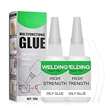 2026 Neu 50g Mächtiger Universalkleber, Schweißen Hochfester Ölkleber, Super Kleber, Multifungctional Glue, Kleben Statt Bohren Extra Stark für Kunststoff Metall Keramik Leder Harz (2)