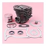 XUZHEOUZPJ Ersatzteile Zylinderkolbenbolzenring Sicherungsringsatz Passend for 55 51 Öldichtung Nadellager Dichtungssatz Kettensäge Ersatzteil