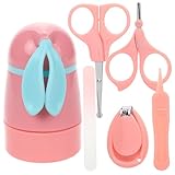 GREENADSCAPE Nagelpflegeset 5 1 Mit üßem Etui Nagelknipser Nagelschere Nagelfeile Pinzette Maniküre Und Pediküreset Für Neugeborene