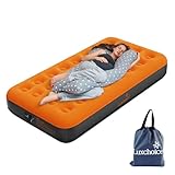 Luxchoice Luftmatratze Selbstaufblasend Aufblasbare Matratze mit Tragbare Pump Luftbett 1 Personen Gästebett für Camping Reisen Wandern Innenbereich