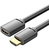 HDMI-Verlängerungskabel, 1,5 m, kompatibel mit 4K, Stecker auf Buchse, ideal für die Verlängerung von Video- und Audiosignalen.