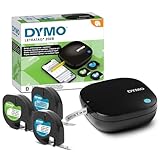 DYMO LetraTag 200B-Etikettendrucker mit Bluetooth | kompakter Etikettiergerät | verbindet Sich über Wireless Bluetooth-Technologie mit iOS und Android | inklusive 3 x Schriftband