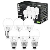 E27 LED Glühbirne, LOHAS E27 LED Lampe 7W ersetzt 60W Glühlampe, E27 LED Birnen Warmweiss 3000K, 600LM, Glühbirne E27 LED Leuchtmittel, G45 LED Energiesparlampe E27, Nicht Dimmbar, 6er Pack