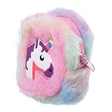 Holibanna Niedlicher Einhorn Geldbeutel Reißverschluss Geldbörse Mit Schlüsselanhänger Für Frauen Kleine Geldtasche Mit ünzfach Cartoon Design
