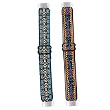 TEHAUX 2 Stück Verstellbares Nylon Ersatzarmband für Luxus Fitnessuhr Elastisches Sport Uhrenband mit Guter Formbeständigkeit und Langlebigem Material Kompatibel für Damen und Herren