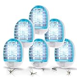 6 Stück Mückenlampe, Mückenstecker Steckdose, Insektenvernichter Elektrisch, Mückenfalle, Indoor Fliegenfalle für Haus, Küche, Schlafzimmer, Kinderzimmer, Büro (6-teiliges Set)