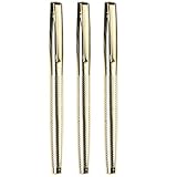 3 Stück Rollkugelschreiber, schnell trocknende Tinte, 0,5 mm, feine Spitze, Gelschreiber, Flüssigtinten, Tintenroller, Signaturen, Stifte zum Schreiben von Metallunterschriften