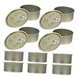 NUOBESTY 10 Stück Teiliges mit Deckel Luftdichte Vorratsbehälter für Lebensmittelaufbewahrung für Tee Süßigkeiten Haustierfutter Vielseitig Einsetzbar in Küche und Büro