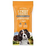by Amazon Hundeleckerlis - Twist Sticks mit Geflügel und Wild, 100g