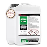 Optimal Products Grünbelagentferner | Steinreiniger für z. Bsp. Pflastersteine uvm | Fassadenreiniger I Selbsttätig ohne nacharbeiten I Konzentrat 10l