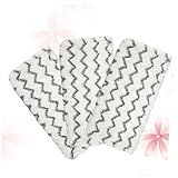 CHILDWEET 3St waschbares Tuch mop pads microfasertucher mikrofasertucher Mikrofaser Bodentuch mikrofasertuecher Maschine Dampfmopps Wischpads Dampfmop-Pads Mopp Ersatztuch Wischbezug Weiß