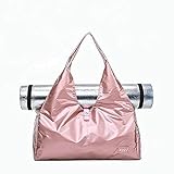ISIYINER Tasche für Yogamatte, Groß Sporttasche Reisetasche wasserdicht mit Schuhfach Nassfach für Damen Strand Freizeit Gym-Tasche Shopping-Bag Weekender Urlaub Tragetasche mit Tragegurt