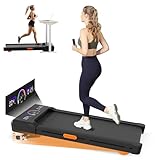 Undres Walking Pad, Laufband für Zuhause, Laufband, Laufband Schreibtisch, Laufband mit Steigung, Leistung 2.5 HP, Tragfähigkeit 150 kg, Geschwindigkeit 6 km/h, Lauffläche 40×95 cm, mit Tablet-Halter.