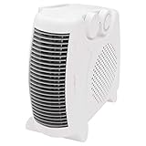Clatronic® mobiler & kompakter Heizlüfter | 2000W & 1000W | mit Ventilatorfunktion und Überhitzungsschutz | 2 Aufstellmöglichkeiten | HL 3838