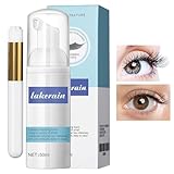 Vigcebit Wimpernshampoo | 50 ml Wimpernverlängerungs-Schaumreiniger, nährende Wimpern, Tiefenreinigung - Augenlid-Schaumreiniger für den Salon- und Heimgebrauch, Zubehör für Wimpernverlängerung