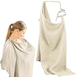 UNINGYI Stilltuch, Stilltuch für Unterwegs Stillschürze, Stillschal Sichtschutz Beim Stillen, Weich Nursing Cover, Stillen Abdeckung 360° Full Privacy Breastfeeding Protection