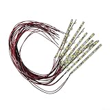 Für SMD-LED-Lichtleiste für vorverdrahtete weiße Streifen, 6, 12 V ~ 18 V, flexibles Design für Gebäude-Layout und Puppenhaus-Beleuchtung (weißes Licht)