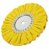 Healeved Polierscheibe Baumwolle Edelstahl Polierset für Bohrmaschine Aluminium Metall Luftkanäle Polierpad