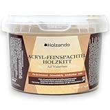 Holzando Holzkitt Feinspachtel für das Holz, OSB und Wände 250g Nussbaum dunkel 75