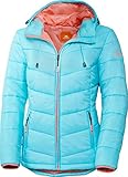 NORDCAP Damen Jacke in Daunenoptik, warme Steppjacke in Türkis, tolle Übergangs- & Winterjacke, 100% Wattierung (Gr: 36-50)