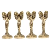 Kisangel 4 Stück Goldener Andenkenbecher pokale für trophäe wohnraumdeko Kabinett-Dekoration Ehrenmedaille Trophy Ballett-Pokal Tanzender Pokal Kinderpokal Pokal für Turniere Messing