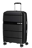 American Tourister Linex - Spinner M Koffer, 66 cm, 63 L, Schwarz (Vivid Black)