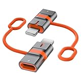 Omivine USB C auf Lightning Adapter 2 Stück, Adapter USB C(Buchse) auf Lightning(Stecker) 36W PD Ladekabel Konverter für iPhone 14 13 12 11 X Pro Max Air Mini, iPod, Nicht für OTG/Audio