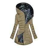 BFTHWY Teddyjacke Damen Mantel Damen Damen Steppjacke Arbeitsjacke Damen Daunenjacke Damen Winterparka Damen Damen Jacke Trachtenjacke Damen Teddyjacke, Mantel Steppmantel Damen Beige 4Xl