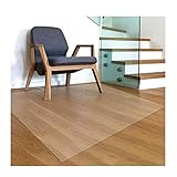 Office Chair Underlay Bodenschutzmatte Transparent Bürostuhlmatten Schreibtischstuhl Unterlage PVC Stuhlunterlage,Wasserdicht,Einfaches Gleiten für Stühle,1,5mm dick, 60/80/95/100/115/120/135/140/150/