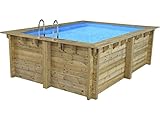 habitat et jardin Pool aus Holz Rechteckig Caimans - 4.10 x 3.00 x 1.24 M