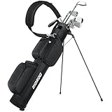 RIOROO Golf Stand Bag Leicht, Golftasche für Bis zu 9 Schläger mit DREI Wege Trennwänden, Wasserdicht, Inkl Kühlbeutel, Ergonomischer Schultergurt Großes Staufach Unisex für Herren Damen
