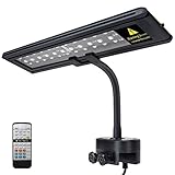 IREENUO LED Aquarium Beleuchtung, Aquarium Klemmleuchte mit Fernbedienung, Aquariumlampe für Reef Coral und Wasserpflanzen