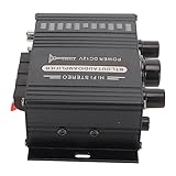 5.0-Leistungsverstärker, Klare Klangqualität, Aluminiumlegierung, 20 Hz Bis 20 kHz, 12 V, Universell für Auto und Zuhause