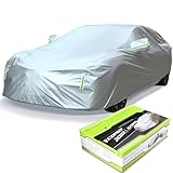 BEXITA Auto Abdeckplane Autoabdeckung Vollgarage Winter Outdoor AutoGarage Indoor Staubdicht Winddicht Schneedicht UV-Schutz für Limousine Länge (bis zu 470cm)