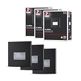 Paulmann 5223 Bundle LED Wandeinbauleuchte Edge eckig 80x5mm 1,2W 50lm 230V 2700K Schwarz matt Wandleuchte