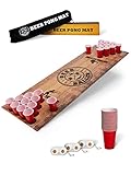 BeerBaller® Beer Pong Matte - Bierpong Set inkl. Bierpong Matte, 50 Beer Pong Becher & 4 Beerpong Bälle | Mache jeden Tisch zum Beer Pong Tisch! | Bierpong Tische | Bierpong Tisch | Trinkspiel