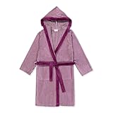 BOSKIMO KIDS - Bademantel für Kinder und Jugendliche aus Baumwolle: Junge, Mädchen, Unisex, Kinder und Baby – 100% OEKO-TEX-Baumwolle – 2 Taschen, Gürtel, Kapuze, Bademäntel mit Stickerei für Kinder