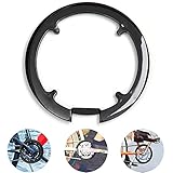 Kunststoff Kettenrad Abdeckung Fahrrad Ketten Radabdeckung Mountainbike Kettenradabdeckung Kettenrad Schutz Platte Schwarz Kettenradabdeckung Kettenschutzring Crankset Schutzfolie Für 42t Und 44t