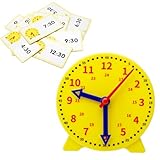 APOMOONS Uhr Lernen Lernuhr Kinder, Uhr zum Lernen für Kinder, Uhrzeit Grundschule Zeitunterrichts Schulbedarf Lernspielzeug Pädagogisches Geschenk zur Einschulung Junge Mädchen für ab 4.5.6.7.8