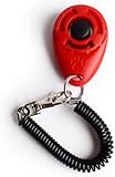 CHPN - Clicker - Hundetrainer - Hundetraining - Animal -Freundliche Hundetraining - Clicker - Rot - Universal