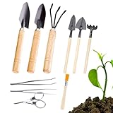 Gartengeräte Set | 10 Teile Bequeme Mini Grabhilfe,Handwerkzeuge Für Pflanzarbeiten Im Freien - Für Terrassen Gärten Balkone Wege Zugänge
