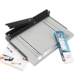 Manuelle Papierfalte 34 cm Falzmaschine mit erweitertem Positionierungsblock, Papierordner, Faltmaschine für Papierbuchumschläge, Karton, Broschüren, Einladungen