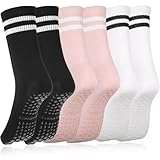 3 Paar Stoppersocken Damen 39-42, Pilates Socken, Yoga Socken Damen, Antirutschsocken Damen, Yoga Socken für Damen und Stoppersocken Herren, Pilates, Yoga, Tanz Ballett Trampolin Fitness