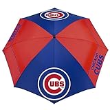 MLB Chicago Cubs Windsheer Lite Regenschirm, 157,5 cm, 157,5 cm, Windsheer Lite Golfschirm, mehrfarbig, NA