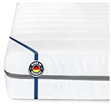 BMM Matratze 180x200 cm Klassik XXL Härtegrad H4 extra fest/Kaltschaummatratze Öko-Tex Zertifiziert/ergonomische 7 Zonen Matratze Höhe 12 cm/Matratzen produziert in Deutschland