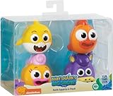 WowWee Baby Shark Bath Squirt Toy 4-Pack Big Show!