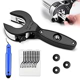 LPZMPZ Rohrabschneider Ratsche Set, Rohrschneider 8-29mm Pipe Cutter mit 3 Ersatz Schneidrad und Entgratwerkzeugen, Rohrschneidemaschine für Edelstahl Kupferrohr Stahl und Aluminium (Schwarz)